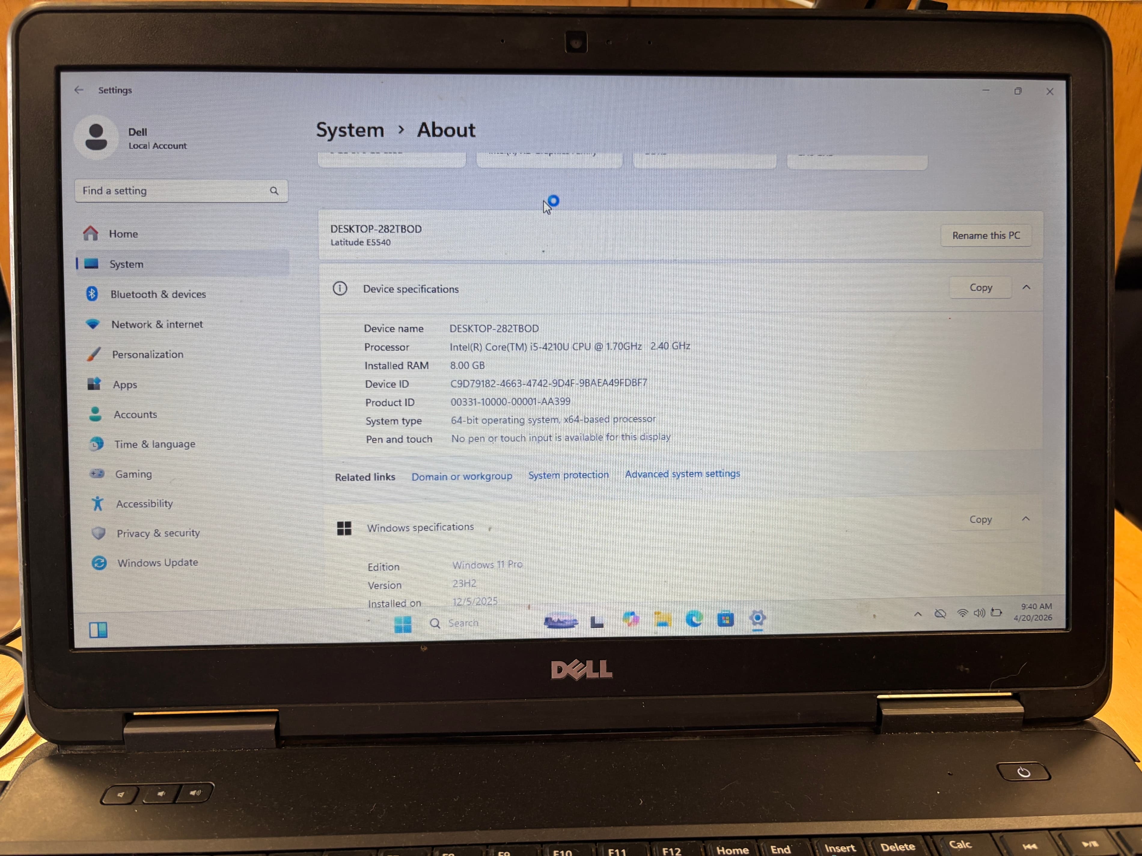 Dell Latitude  E5540 - Thumbnail 4