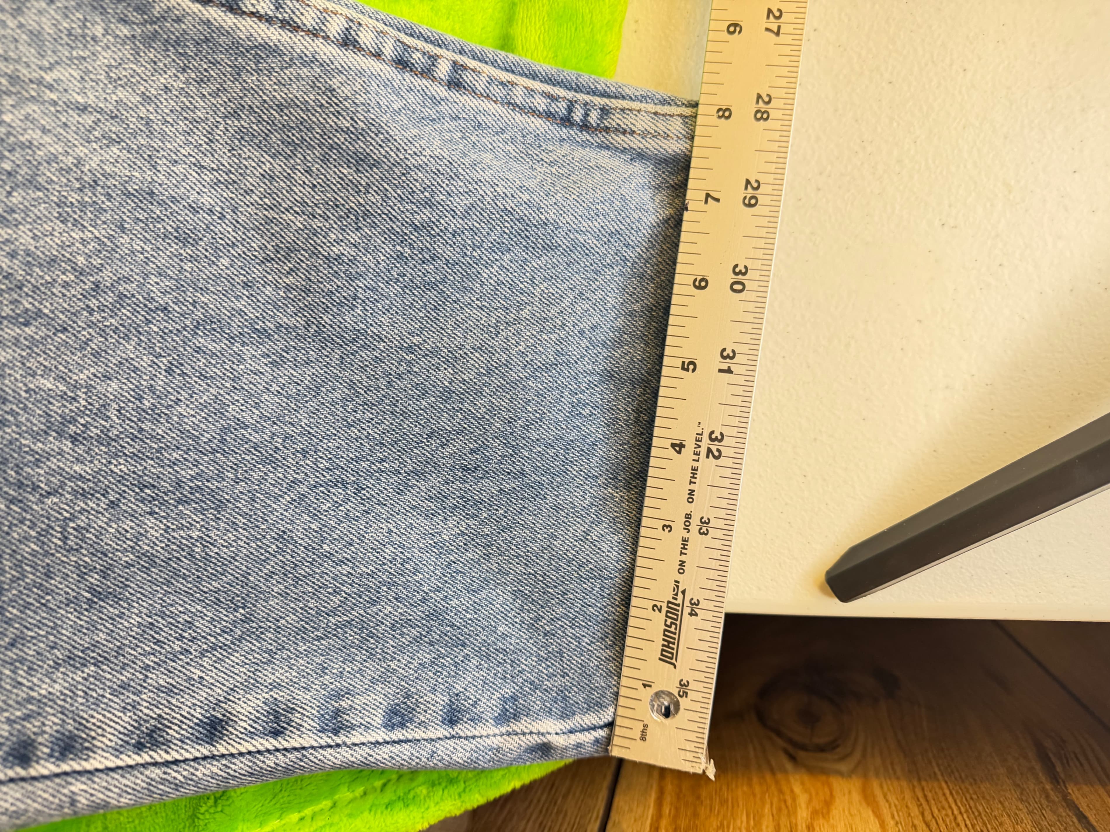 Harley Davidson Mens Jeans 36x34 Light Wash Straight Leg Denim Biker Motorcycle - Thumbnail 9