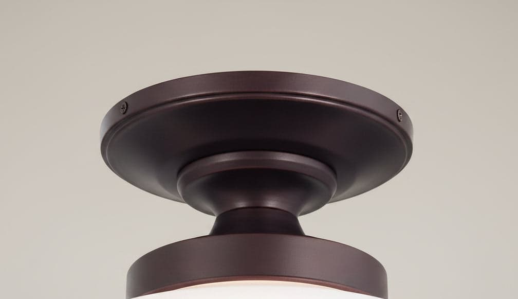 Minka Lavery Bronze Glass Dome Semi Flush Ceiling Light | 60% OFF FFW-1388 - Thumbnail 3