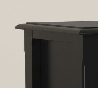 Burlington SOLID WOOD 30 inch Wide Traditional Low Storage Cabinet in Black FFW-857 - Thumbnail 4