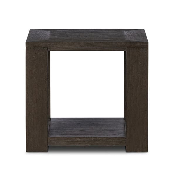 Pair (2) Four Hands Dark Anthracite Oak Veneer Thomas End Table Nightstands FFE-1394 - Thumbnail 2