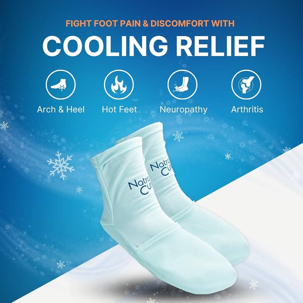 Natracure Hot/Cold Gel Relief Socks, 1 Pair, Large/XL - Thumbnail 8