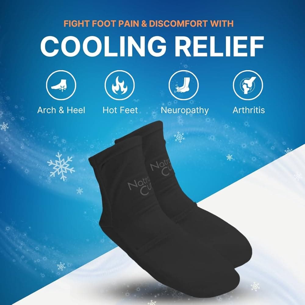 Natracure Hot/Cold Gel Relief Socks, 1 Pair, Large/XL - Thumbnail 6