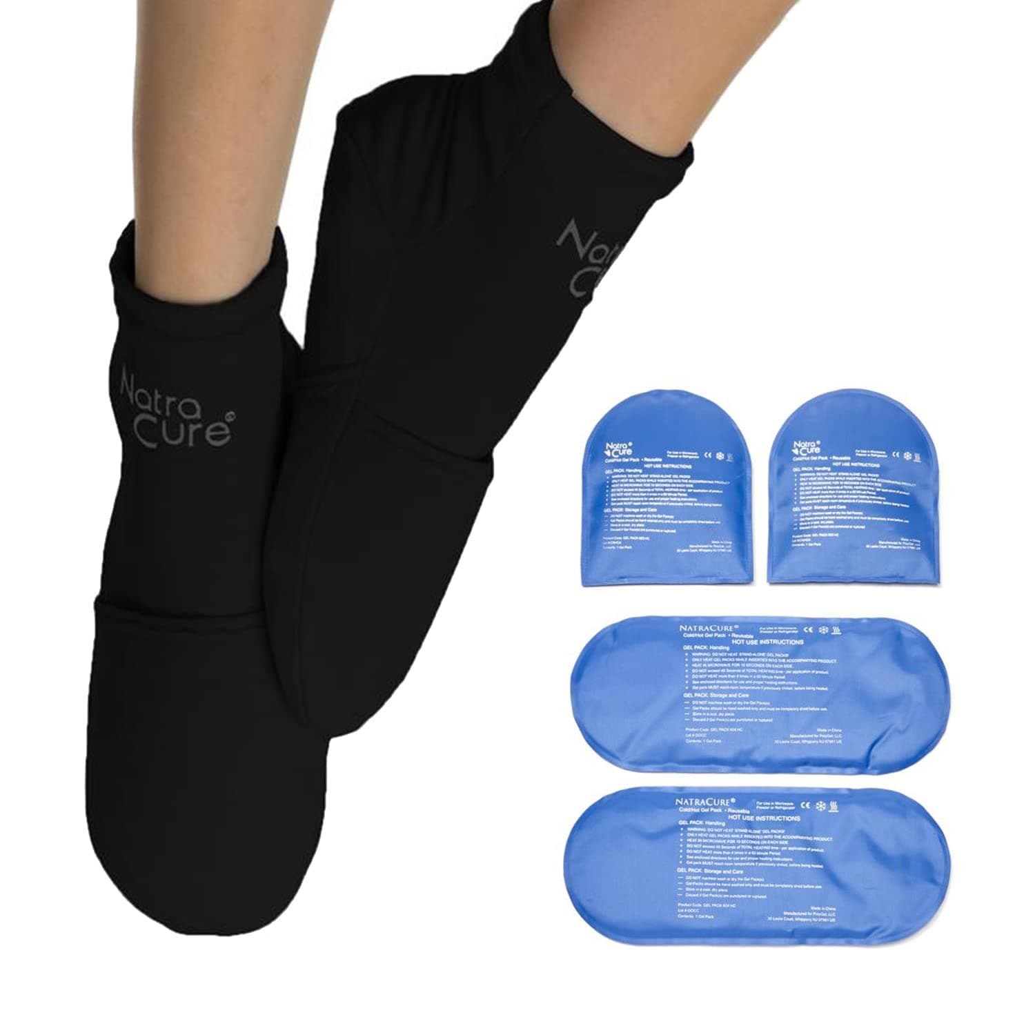 Natracure Hot/Cold Gel Relief Socks, 1 Pair, Large/XL - Thumbnail 7