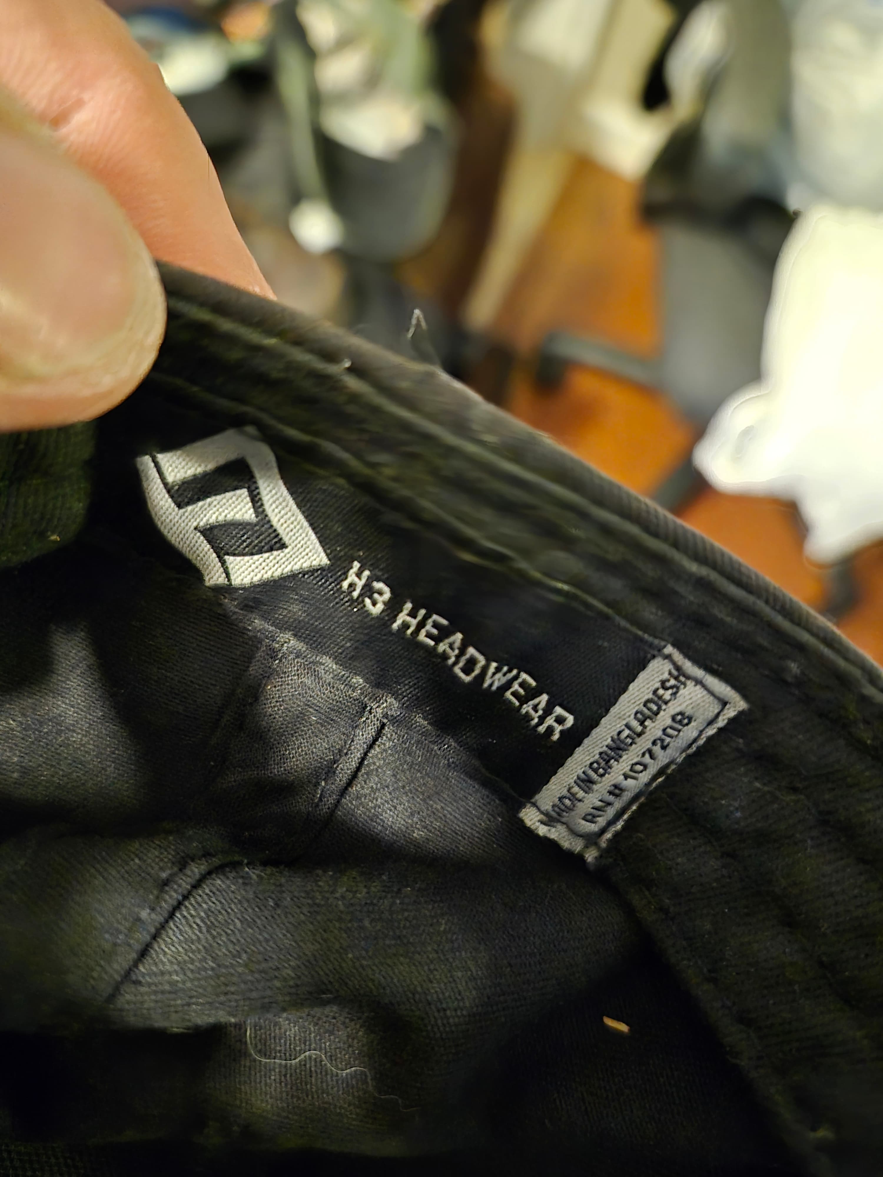 Black Tactical Cap with American Flag Patch - Thumbnail 4