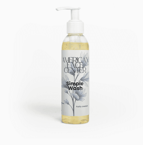 AMERICAN FACE CENTER Simple Wash Facial Cleanser 8 oz - Image 1