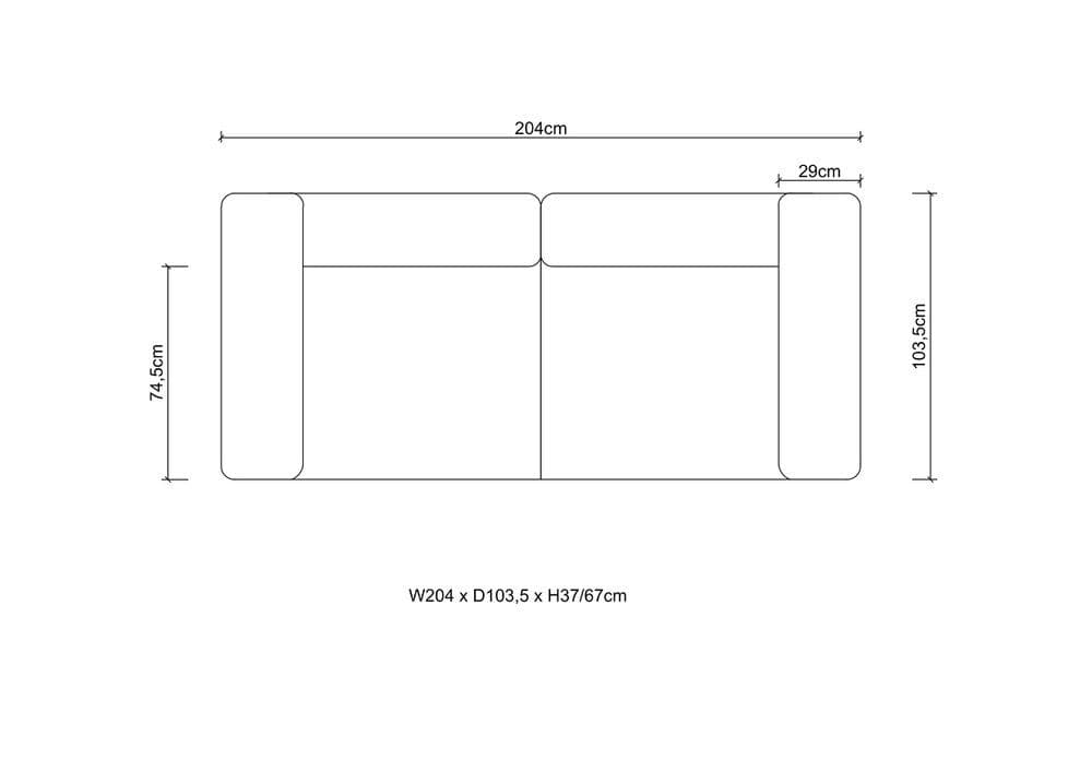 Mid Century Loveseat Hay Mag - Default - Default - Default - Thumbnail 10