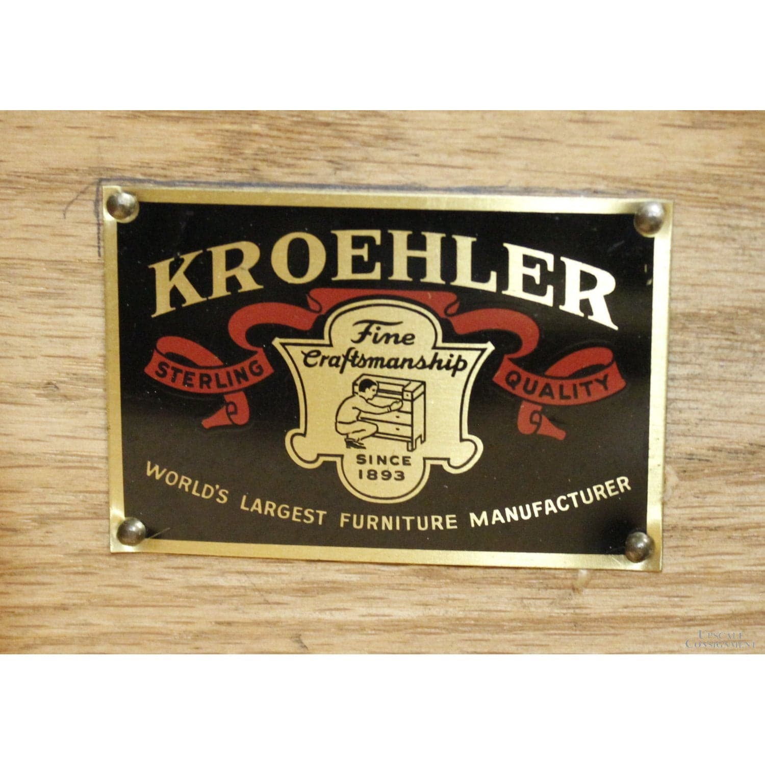 Kroehler Vintage 5 Drawer Mahogany Chest of Drawers - Thumbnail 8