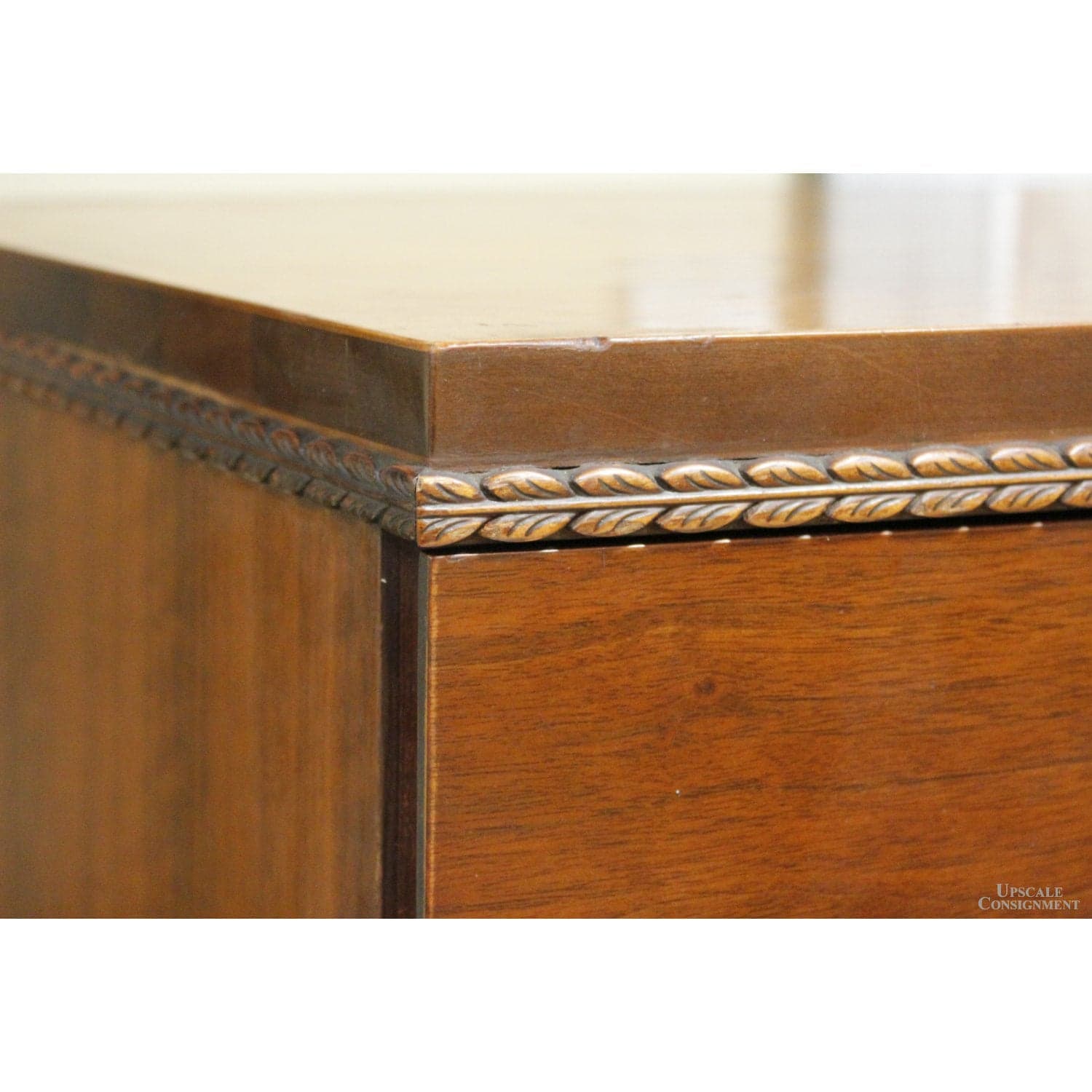 Kroehler Vintage 5 Drawer Mahogany Chest of Drawers - Thumbnail 6