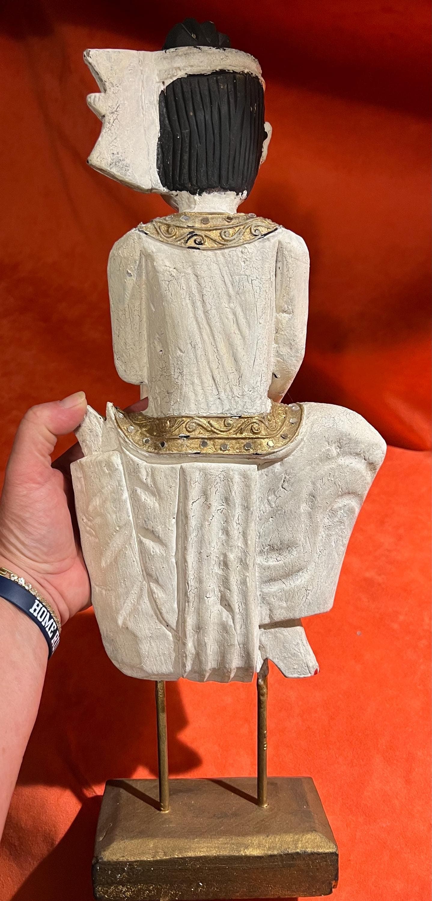 Hand carved Burmese Mandalay style musician - Thumbnail 3