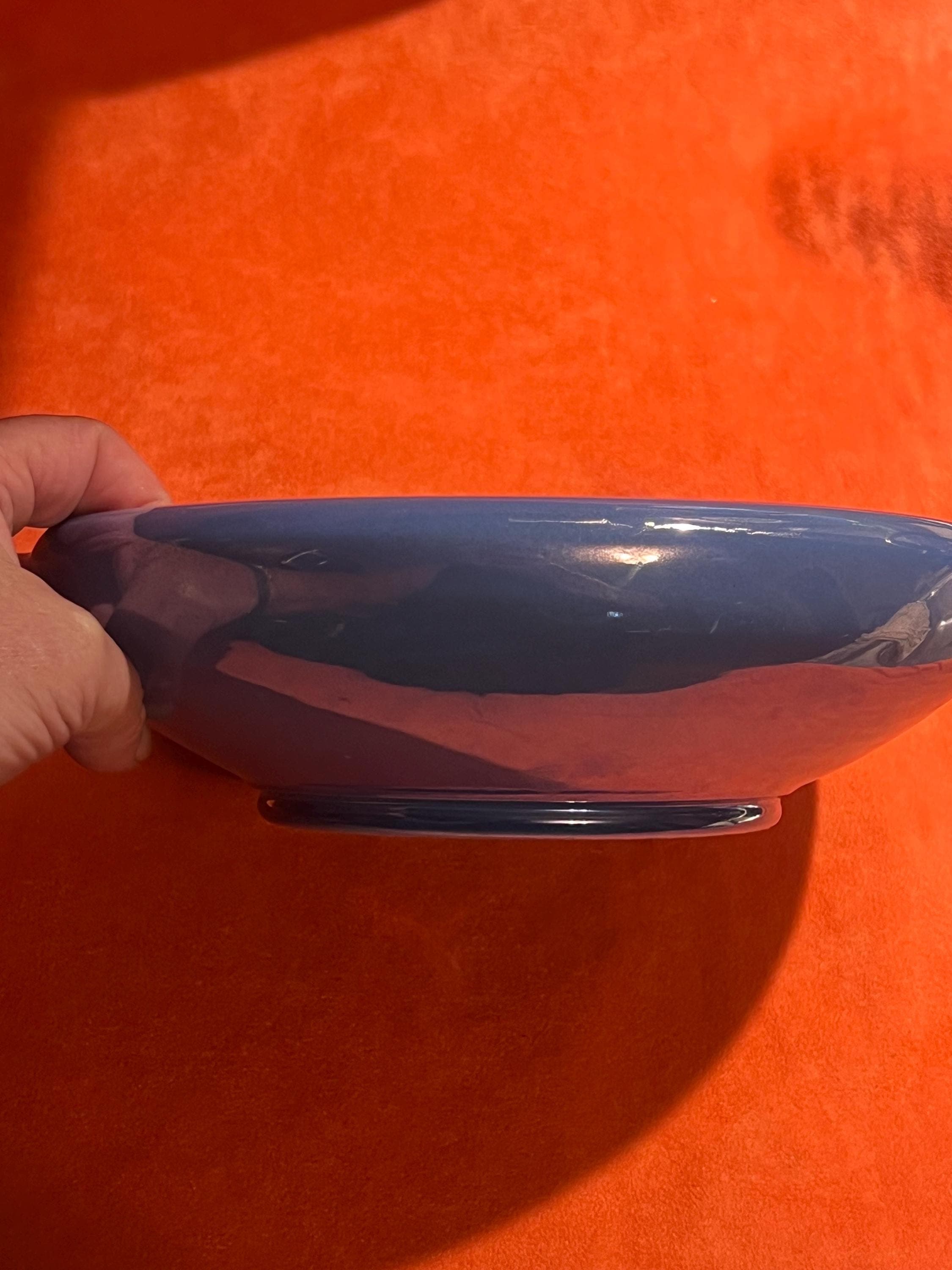 Cowan Pottery Blue iridescent bowl - Thumbnail 4