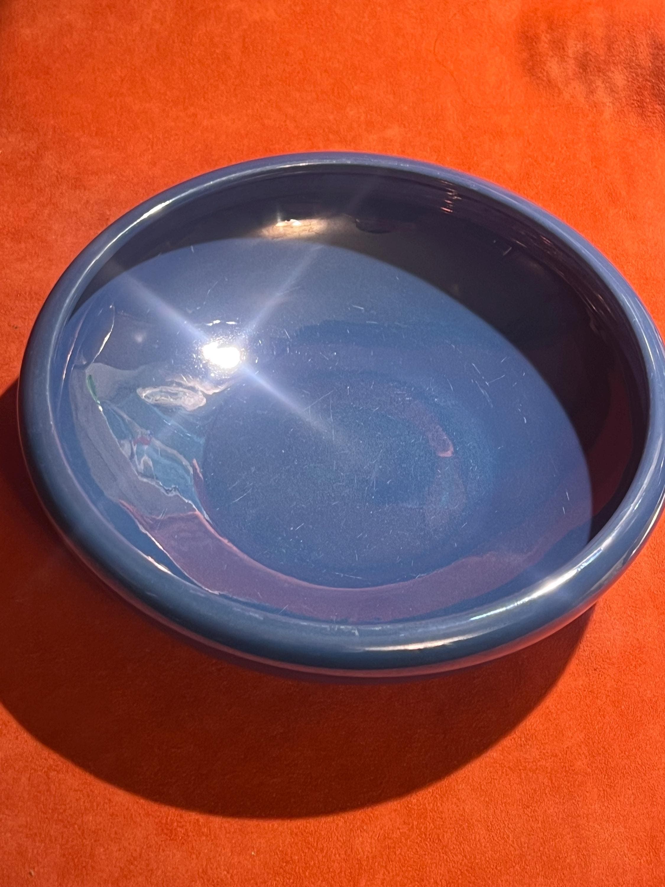 Cowan Pottery Blue iridescent bowl - Image 1