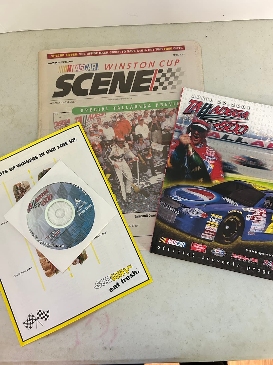 Vintage NASCAR Racing Magazine Program Guide Lot Winston Cup Indy Tony Stewart Pepsi 400 - Thumbnail 7