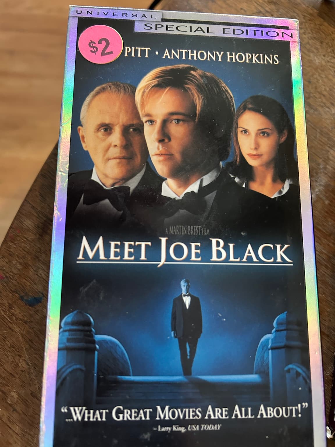 VHS Movie Lot 7 Tapes First Knight Zorro Meet Joe Black Long Kiss Goodnight - Thumbnail 7