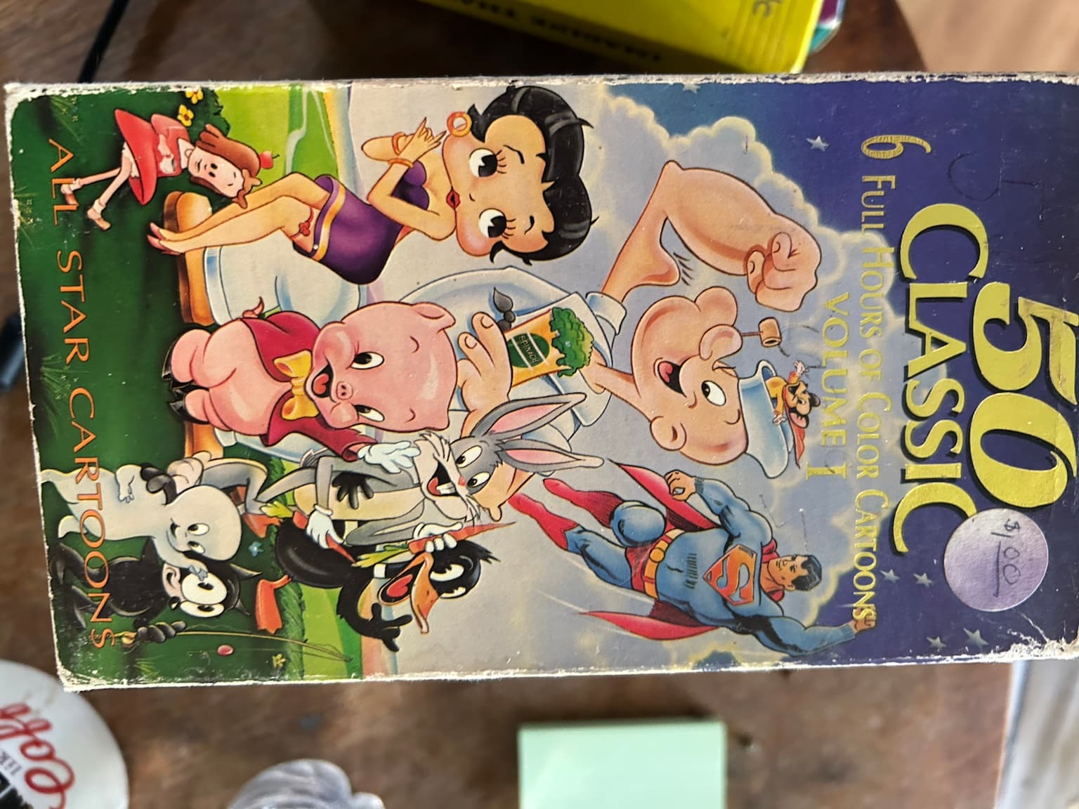 Huge VHS Tape Lot Kids Family Movies Cartoons E.T. Home Alone Benji Bulk Bundle - Thumbnail 7