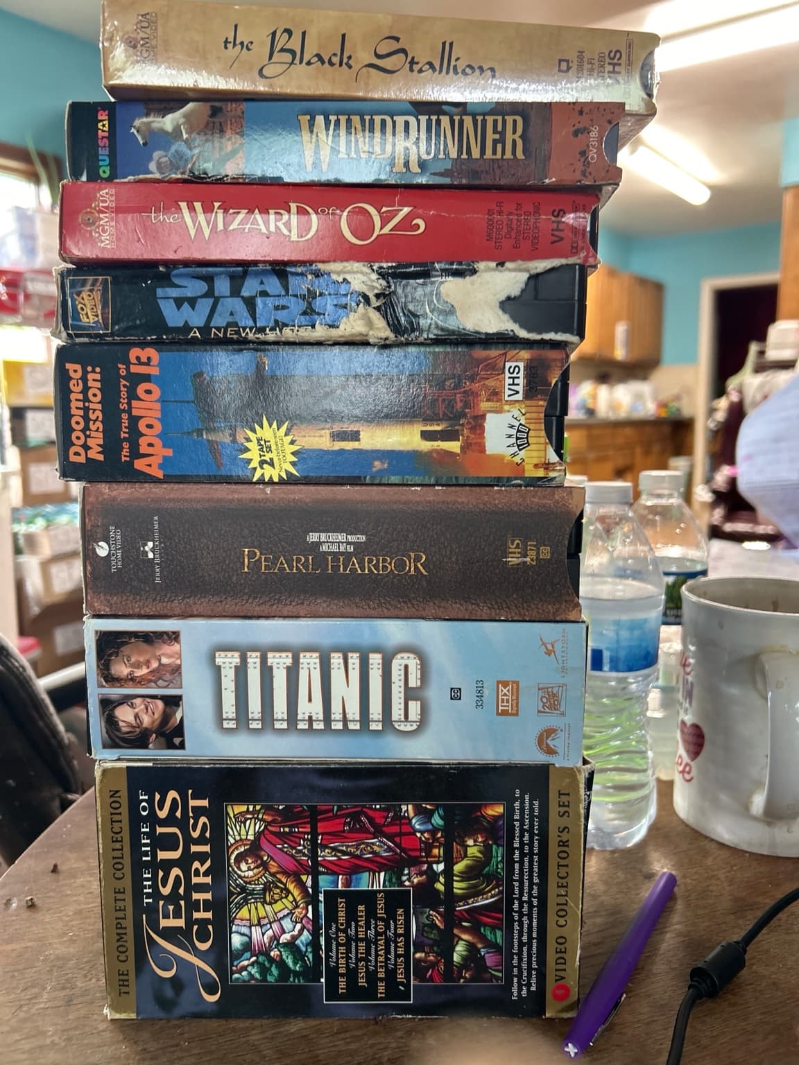 Vintage VHS Movie Lot Titanic Pearl Harbor Wizard of Oz Black Stallion Windrunner - Image 1