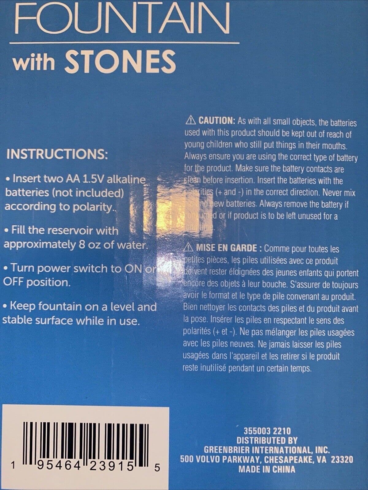 LED Fountain with Stones with Stones Brand New - Thumbnail 2