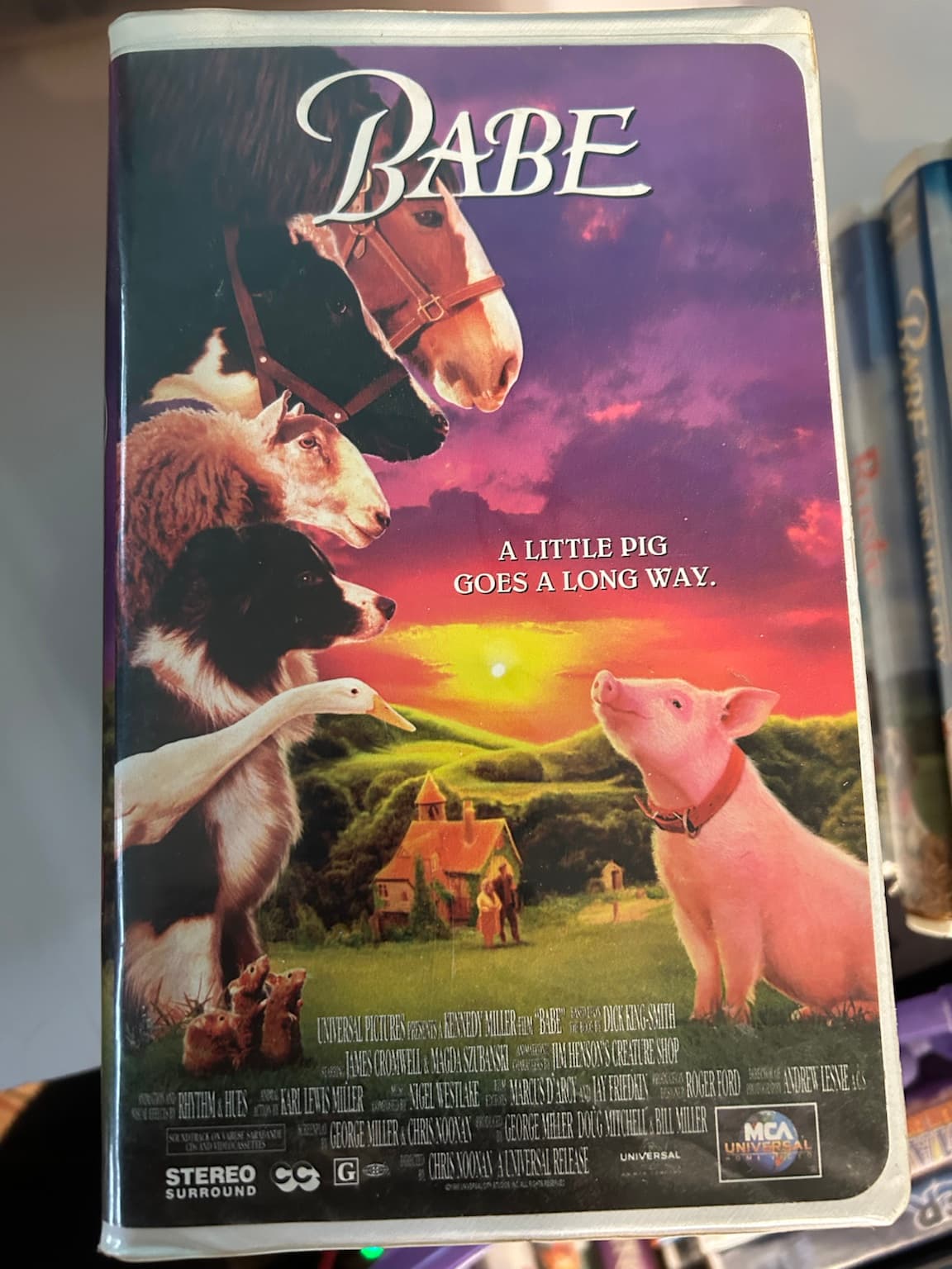 Family VHS Lot 10 Tapes Babe Free Willy Cats & Dogs Kids Movies - Thumbnail 7