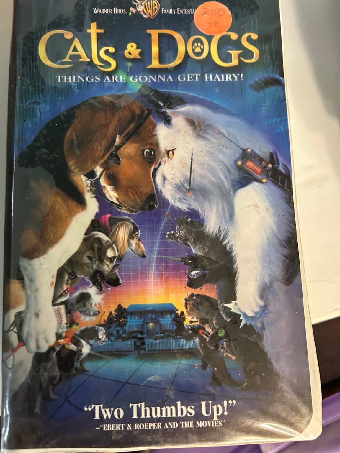 Family VHS Lot 10 Tapes Babe Free Willy Cats & Dogs Kids Movies - Thumbnail 6