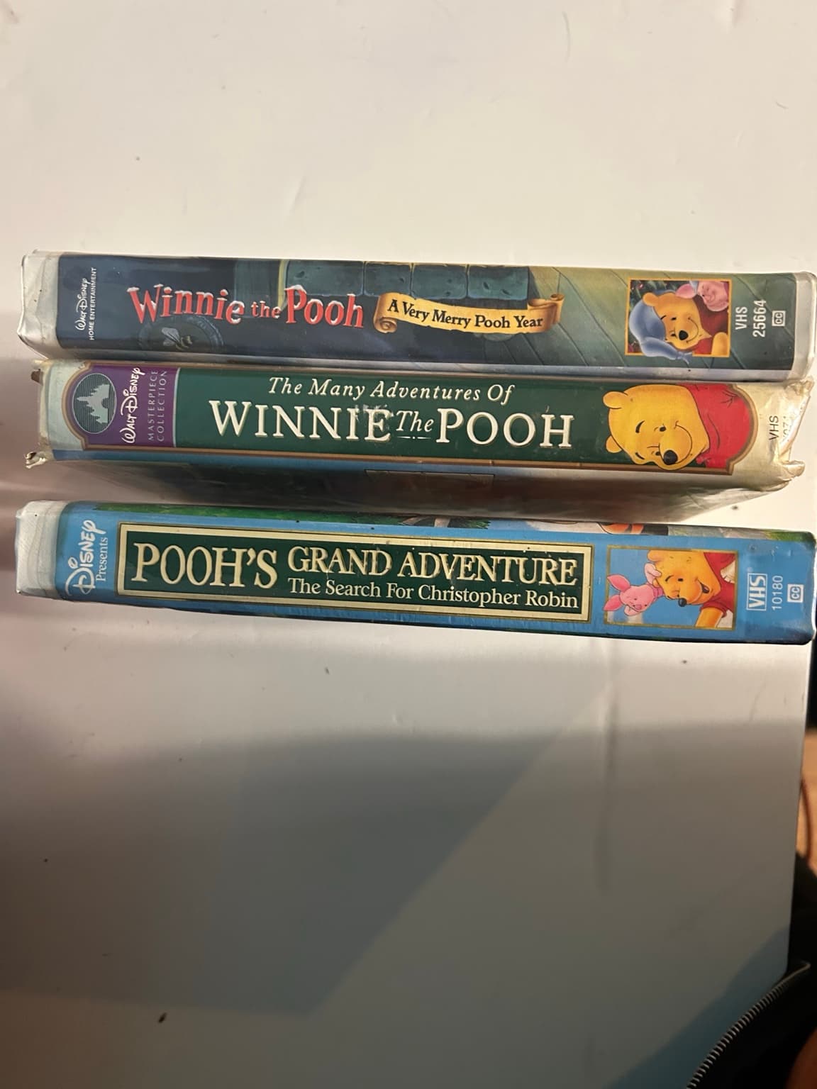 Winnie the Pooh VHS Lot of 3 Disney Pooh’s Grand Adventure Very Merry Pooh Year - Image 1