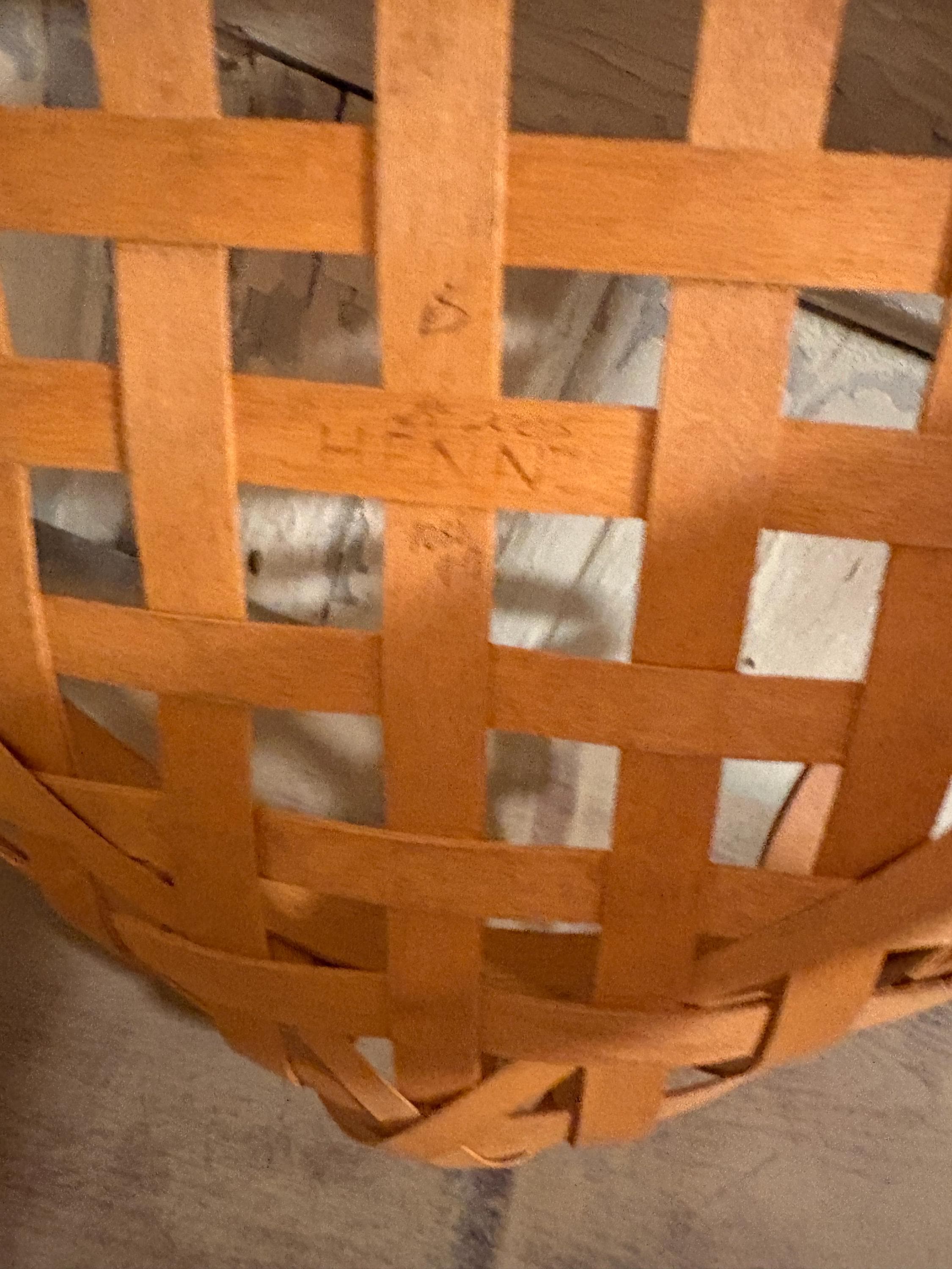 Henn 12” x 3.5” round basket - Thumbnail 3