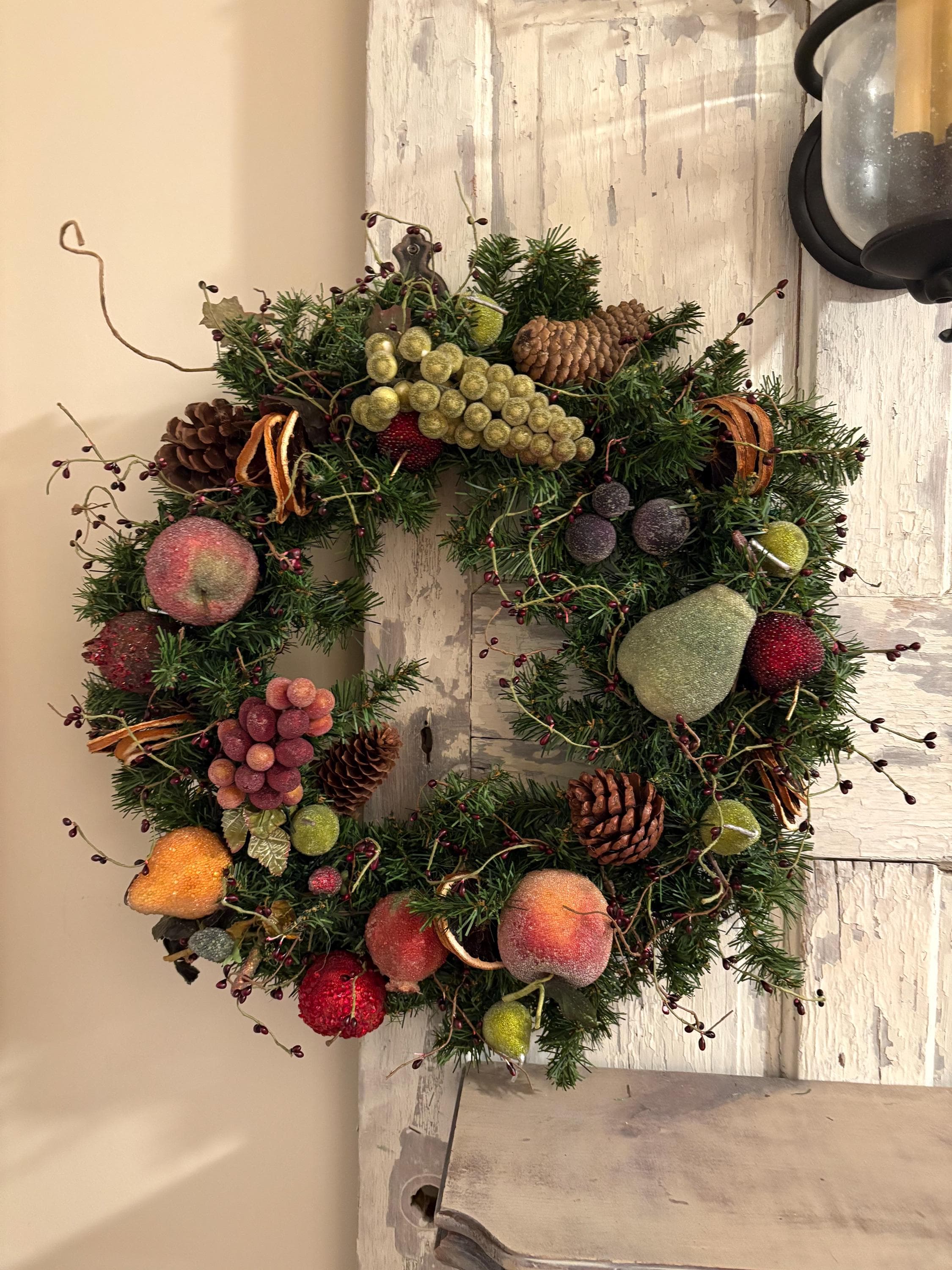 Large Sugared Fruit Wreath