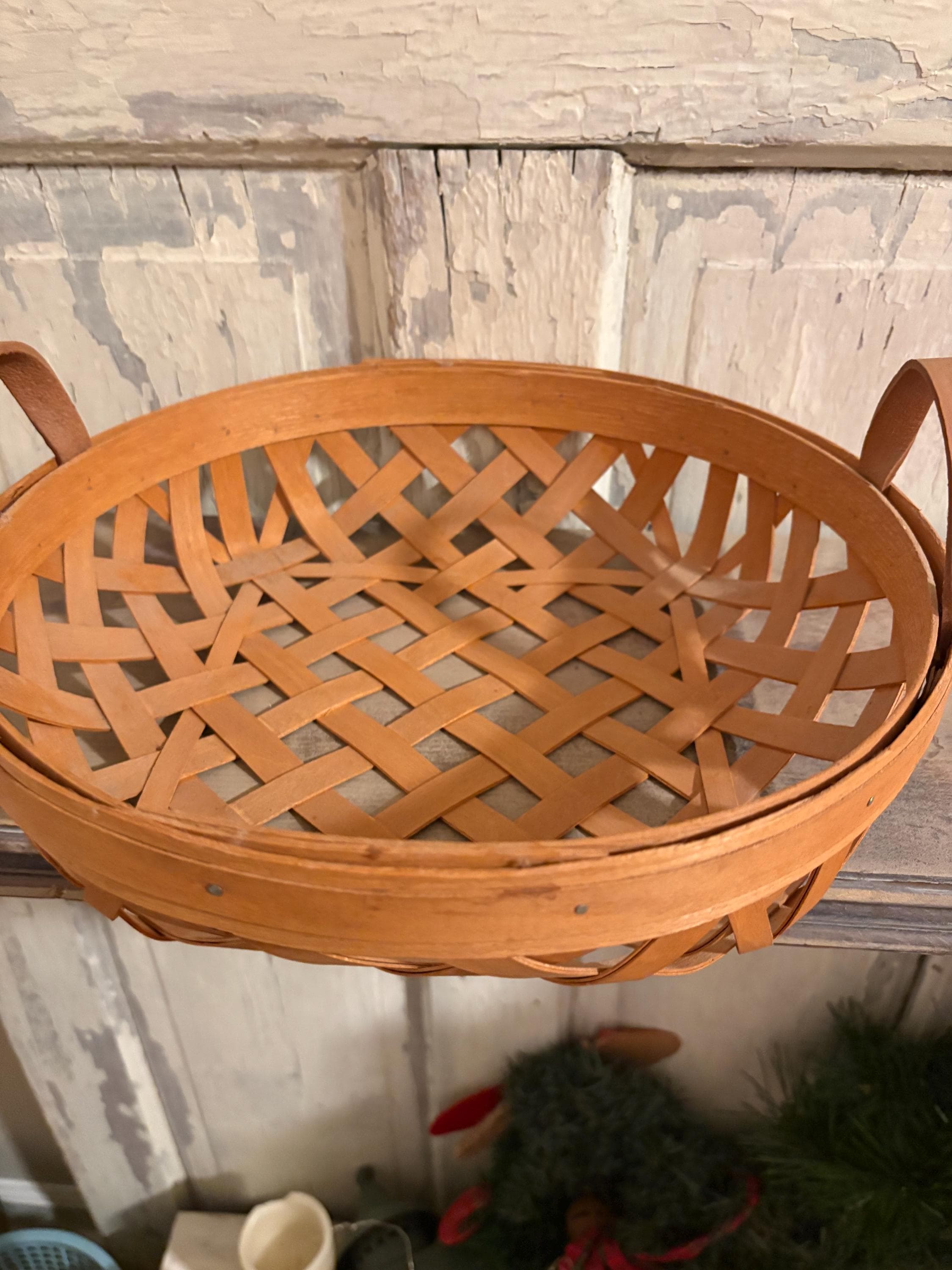 Henn 12” x 3.5” round basket