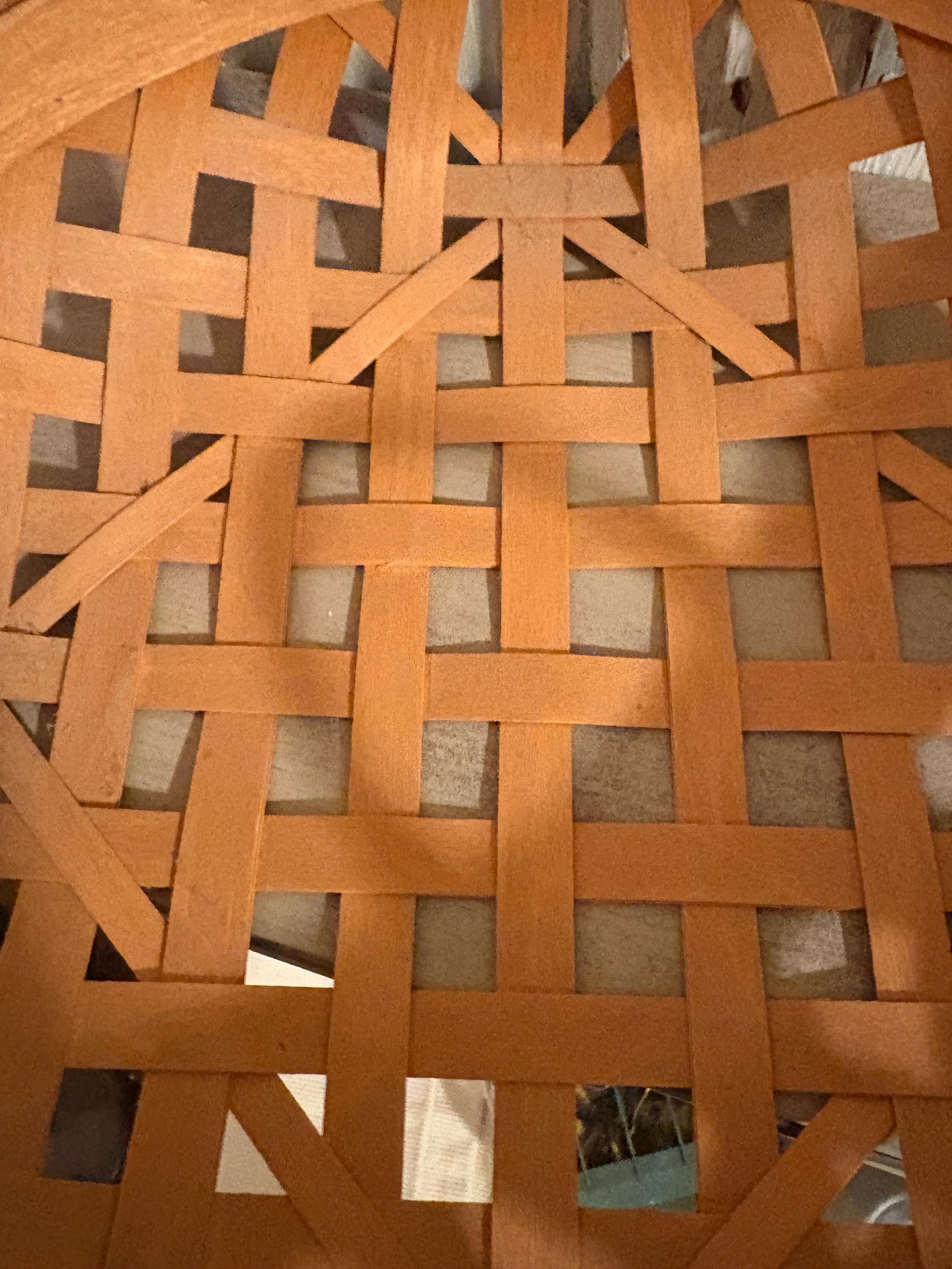 Henn 12” x 3.5” round basket - Thumbnail 2