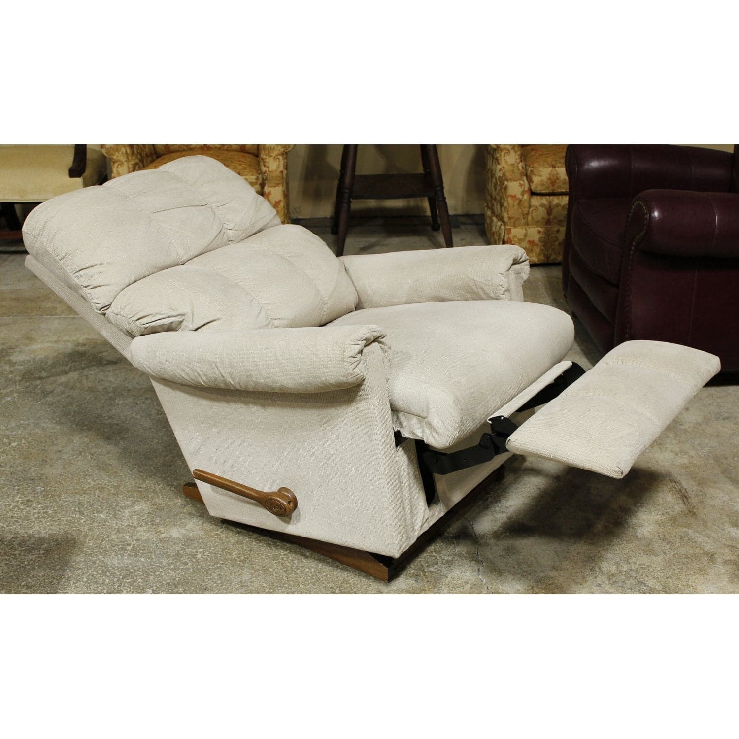 La-Z-Boy Beige Swivel Rocking Recliner - Beige - Thumbnail 2