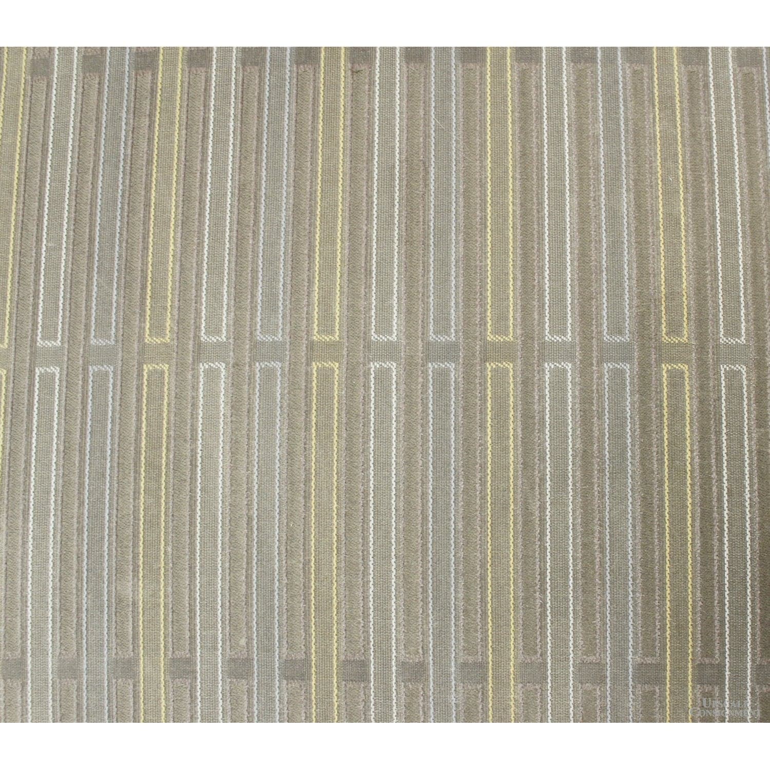 Lazar Indus. Striped Slipper Chair - Taupe - Thumbnail 4