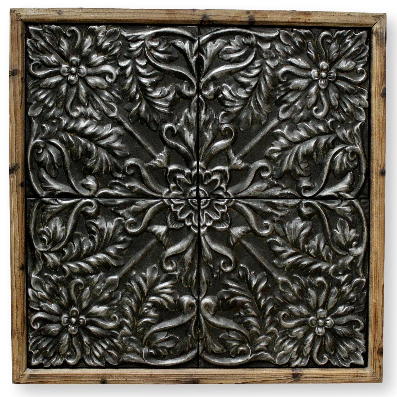Metal & Rustic Wood Wall Art - Image 1