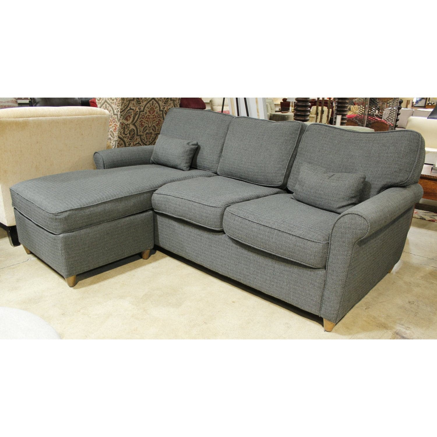 Jonathan Louis Gray Sectional Sofa w/Reversible Chaise - Gray - Thumbnail 2