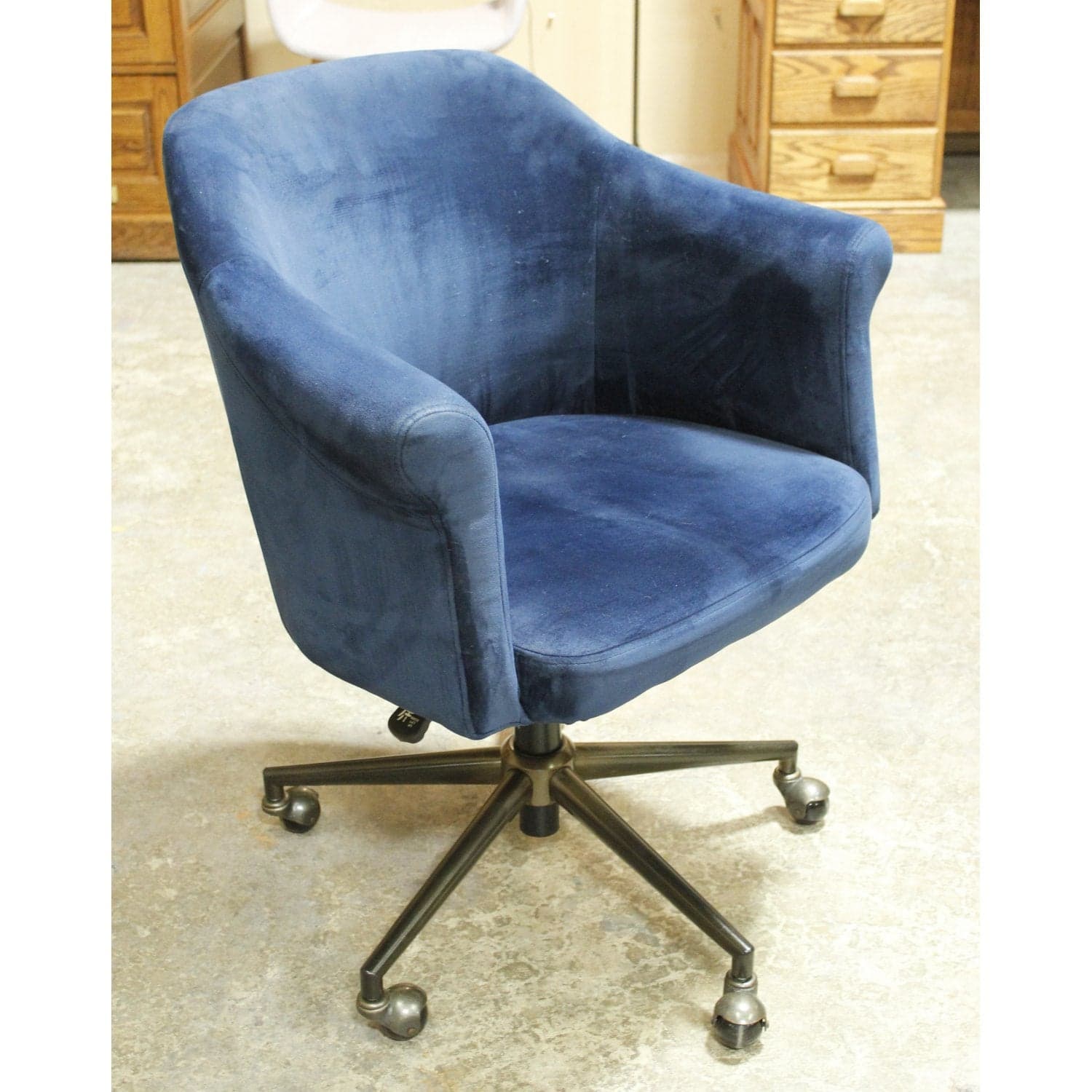 World Market Blue Office Chair - Navy - Thumbnail 2
