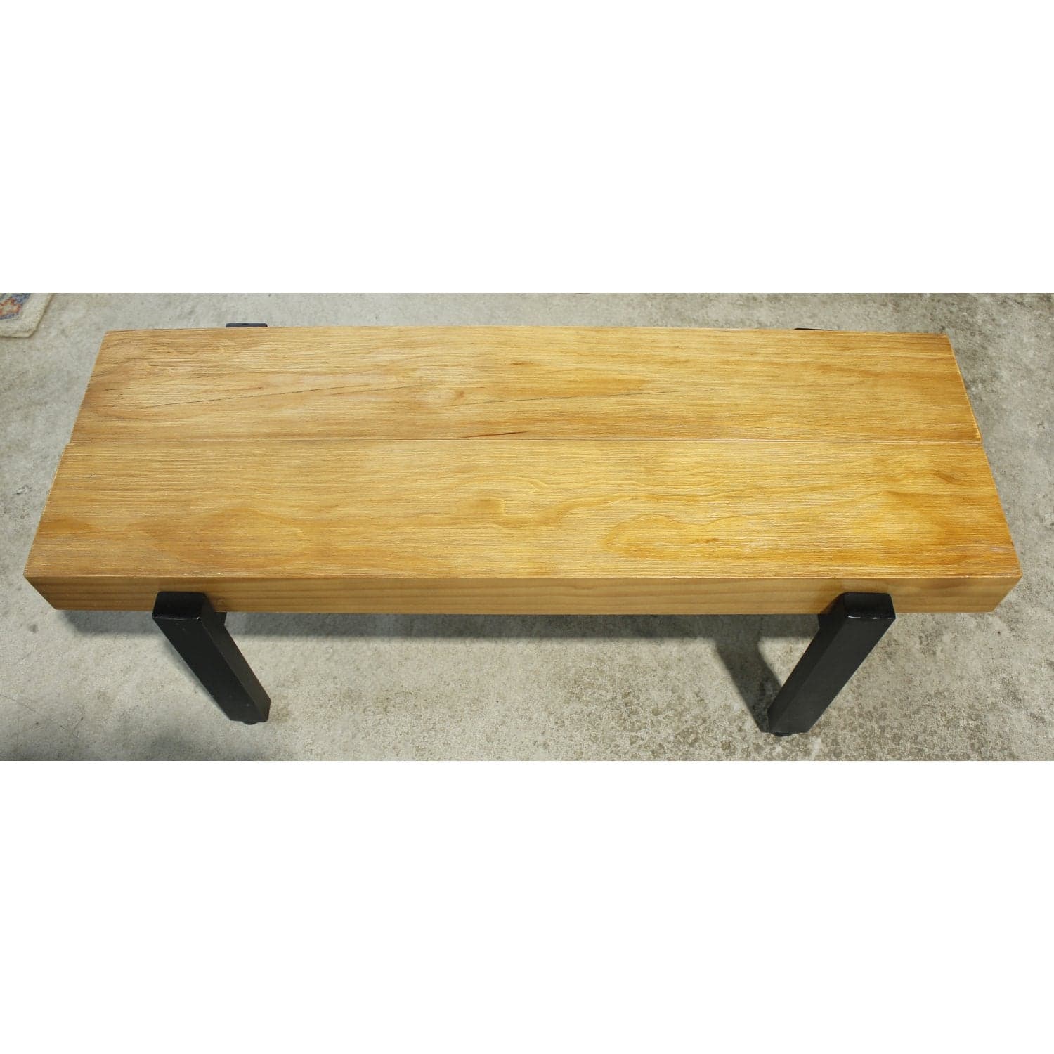 Wood Plank & Metal Bench - Thumbnail 3