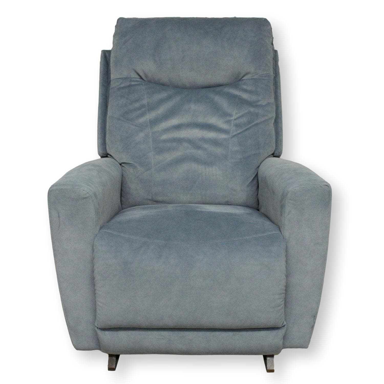 La-Z-Boy Light Blue Rocking Power Recliner w/Adj. Headrest - Light Blue - Image 1