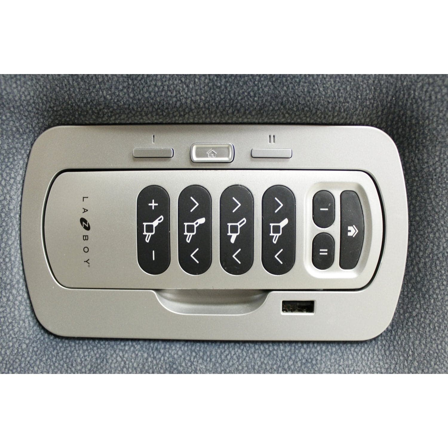 La-Z-Boy Light Blue Rocking Power Recliner w/Adj. Headrest - Light Blue - Thumbnail 6