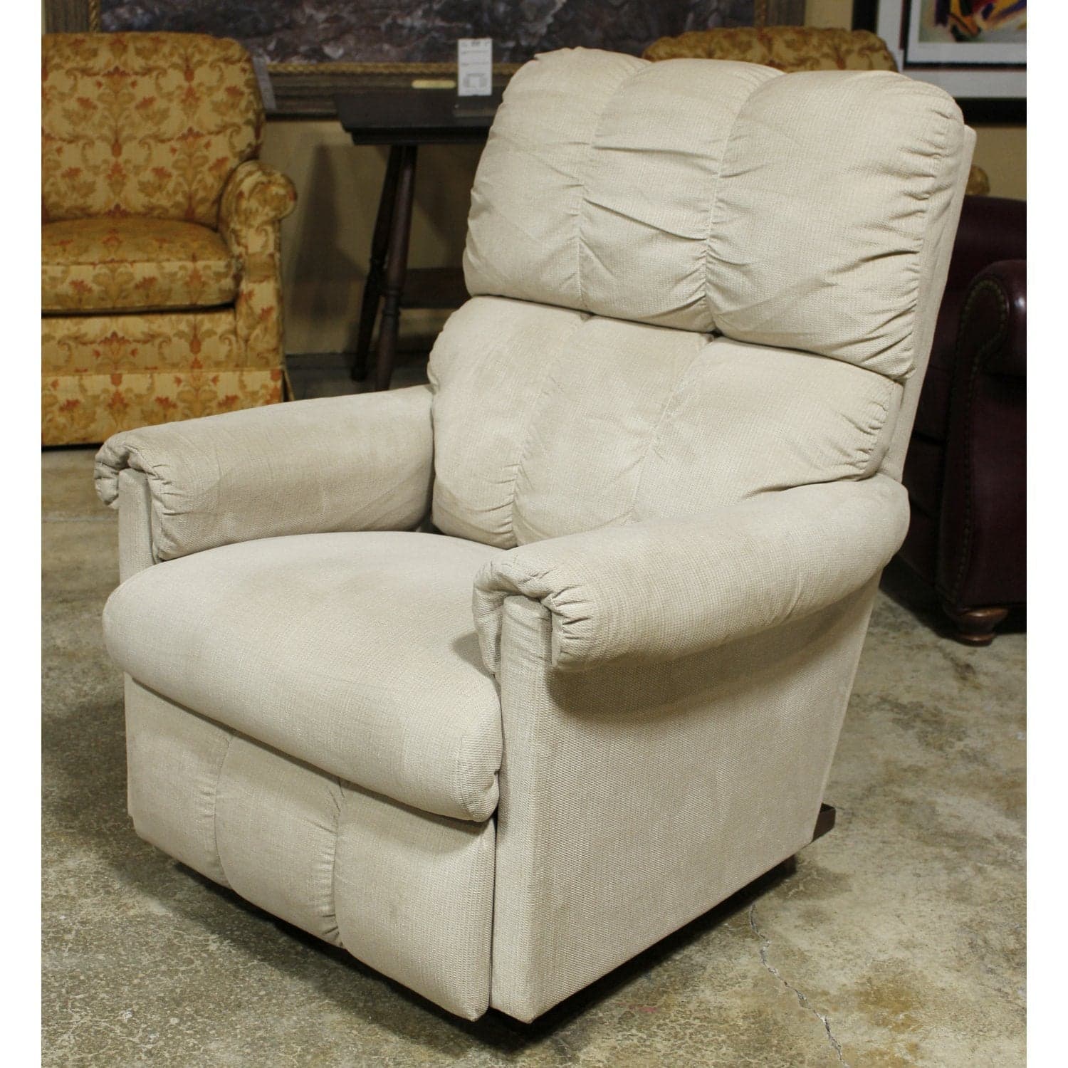La-Z-Boy Beige Swivel Rocking Recliner - Beige - Thumbnail 4