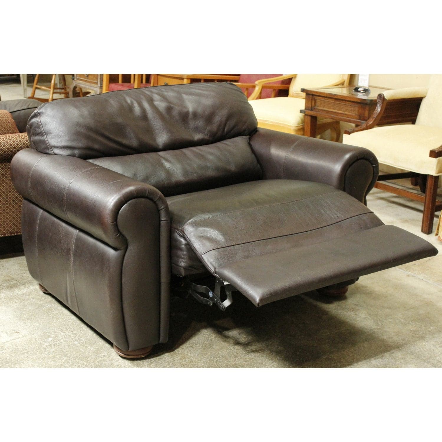 Oversize Dark Brown Recliner - Dark Brown - Thumbnail 2