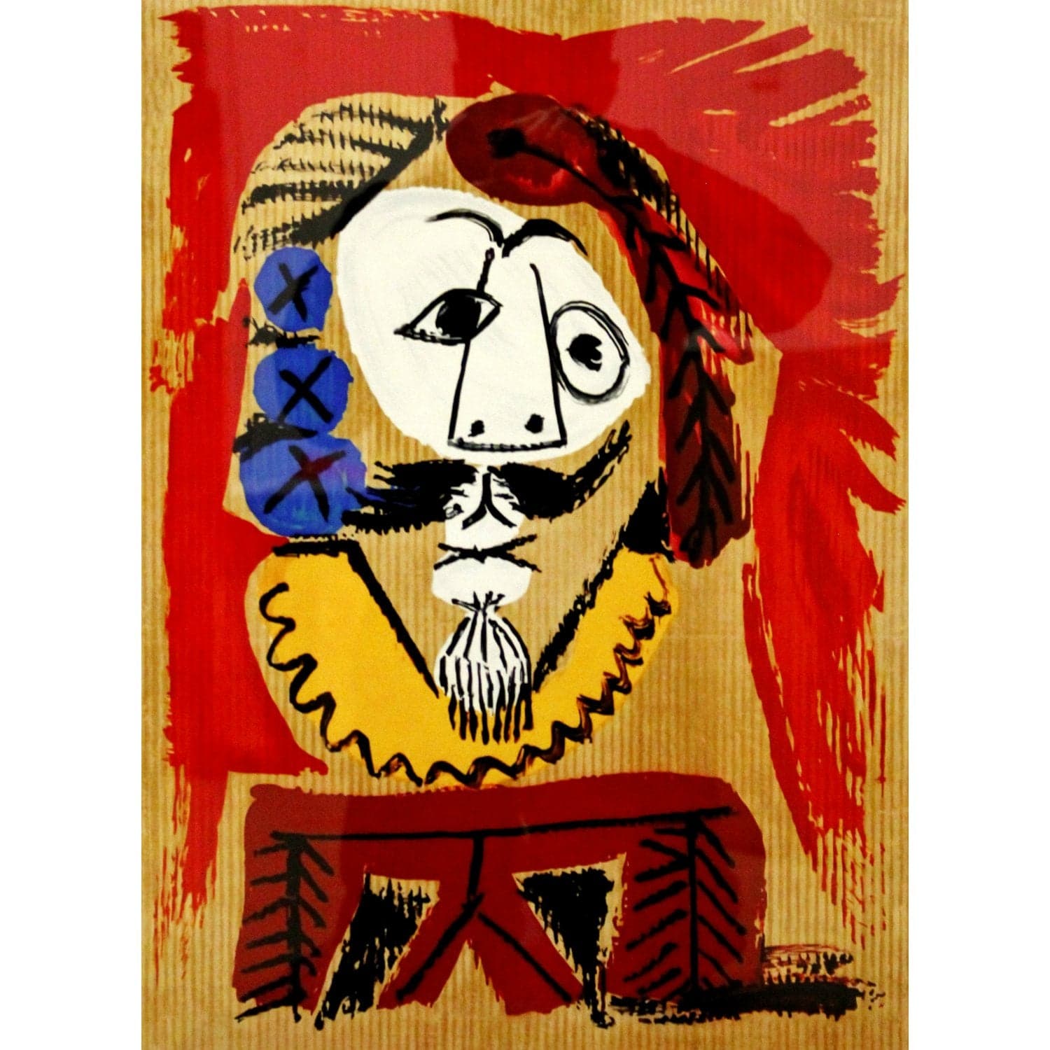 Gallery Framed Art Print 'Les Portraits Imaginaires 19.3.69.II' By Pablo Picasso - Thumbnail 2