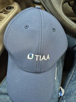 Nike Dri-FIT Club Cap Adjustable Breathable Navy Baseball Golf Hat M/L - Image 1