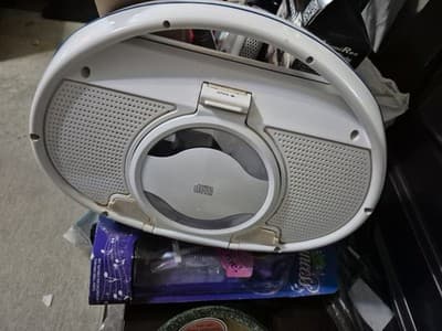 CD Player Boombox/iPad Dock Vintage Retro Portable Radio Boombox CD Player Radio - Image 1