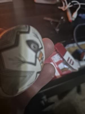 Hand Painted tribal pottery sphere-Geometric Lizard Design=Acoma - Thumbnail 4