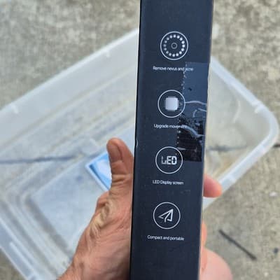 Eligible D30 Mole Removal Pen 15 Gear LCD LED Display USB Type-C Silver Gold - Thumbnail 2