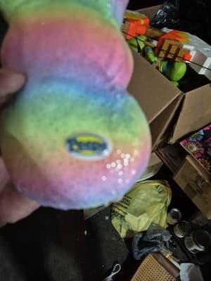 Small 2" tie dyed Peeps plush toy - Thumbnail 5