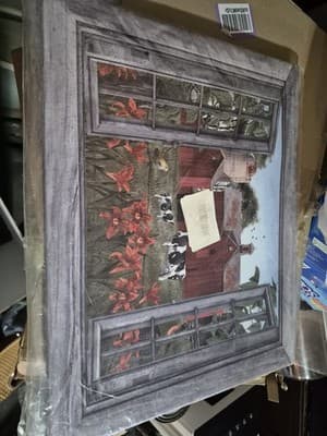 The Barn through tge Window Print canvass - Image 1