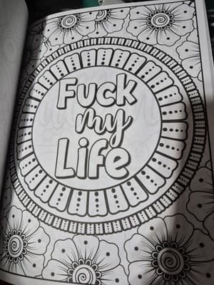 Adult Swear Words Coloring Book: Live, Laugh, Fuck Off: Swear Words Colourin... - Thumbnail 4