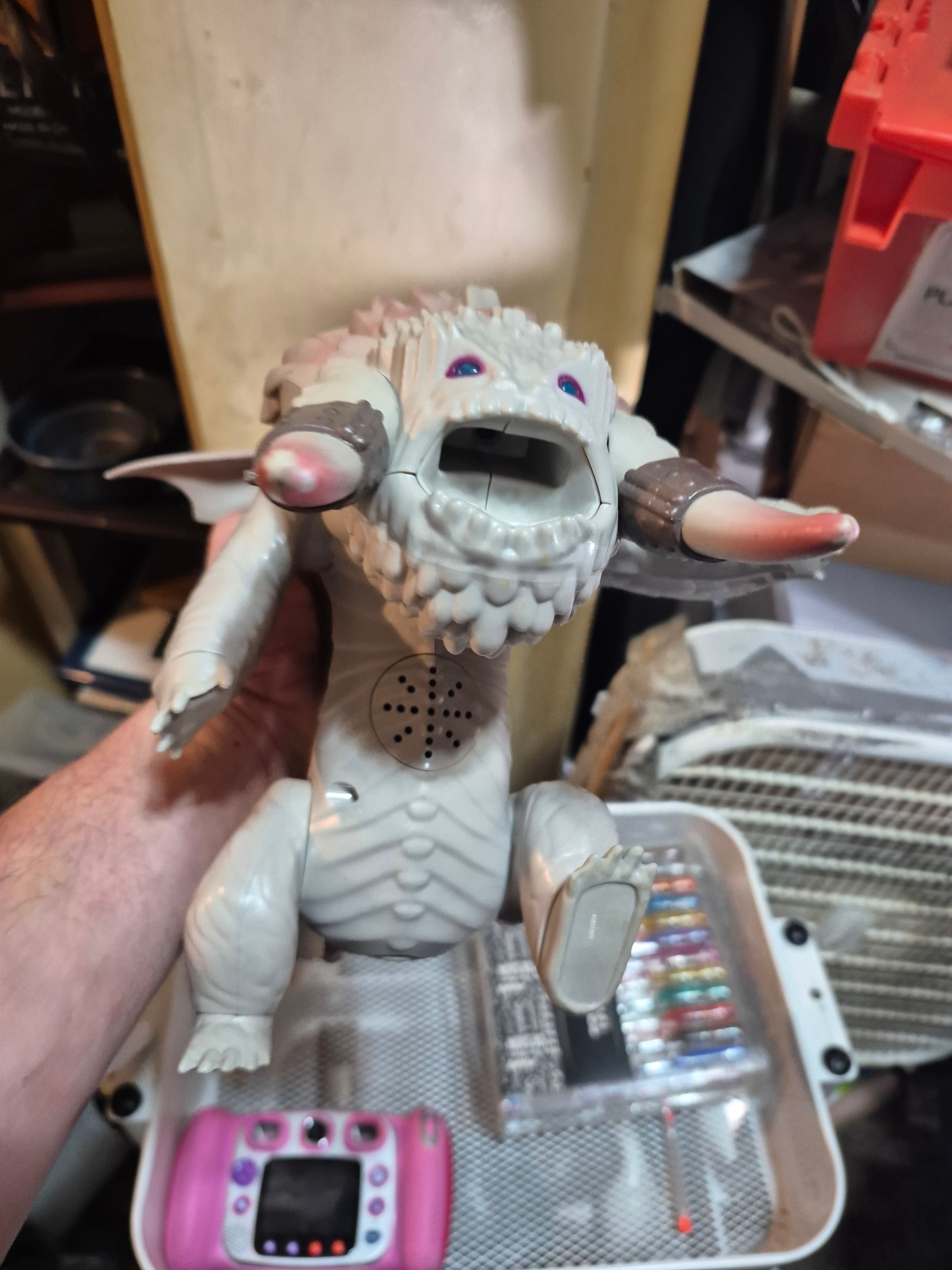 Vintage Monster Figure with Spikes and Claws - Thumbnail 3