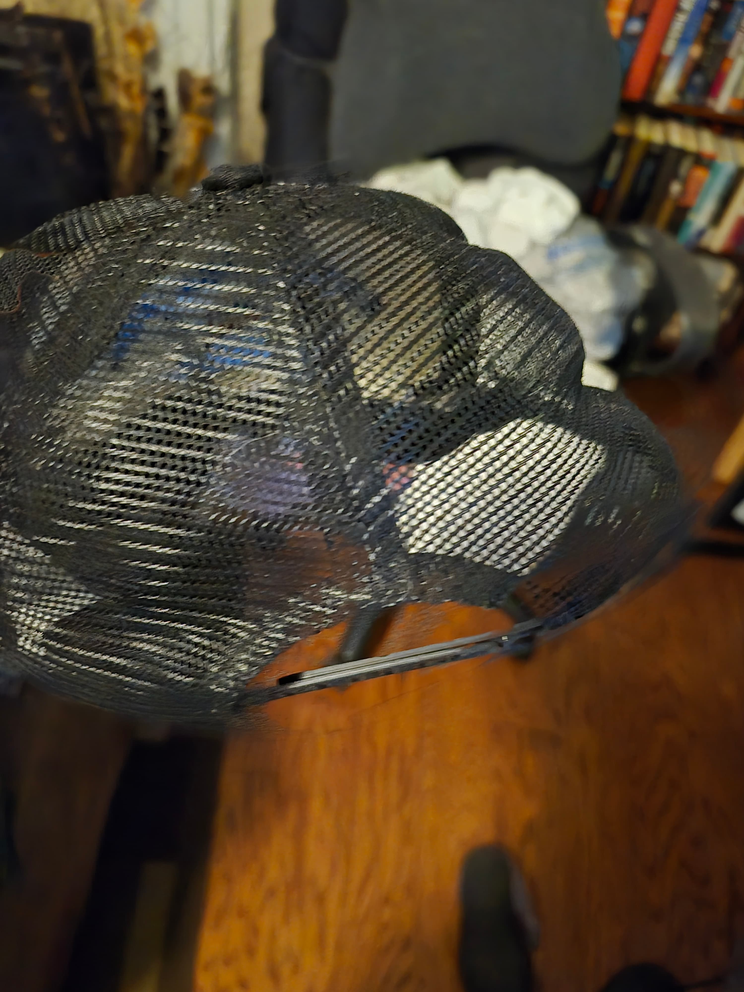 Vintage Red White and Feral Raccoon Cap - Thumbnail 4