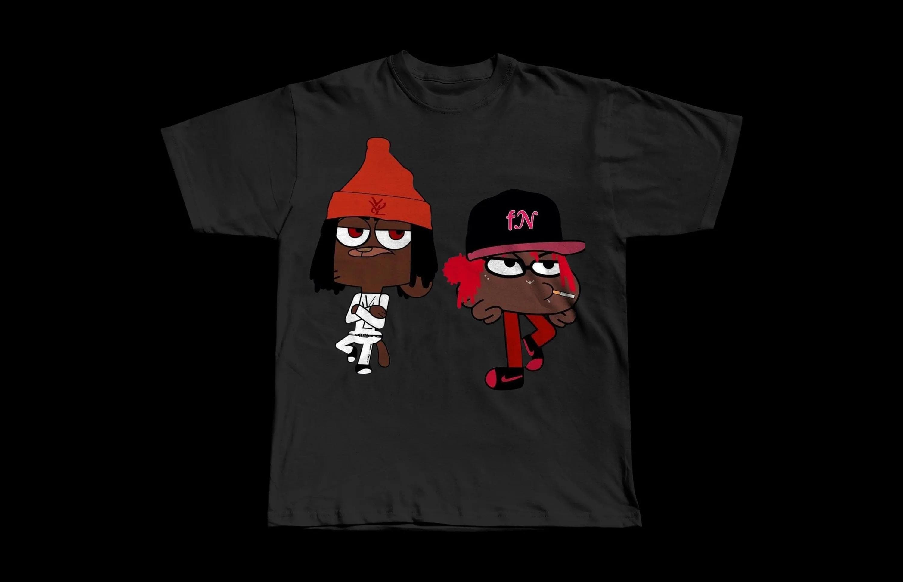 Nine Vicious & ApolloRed1 | Heavyweight Black Tee - Image 1