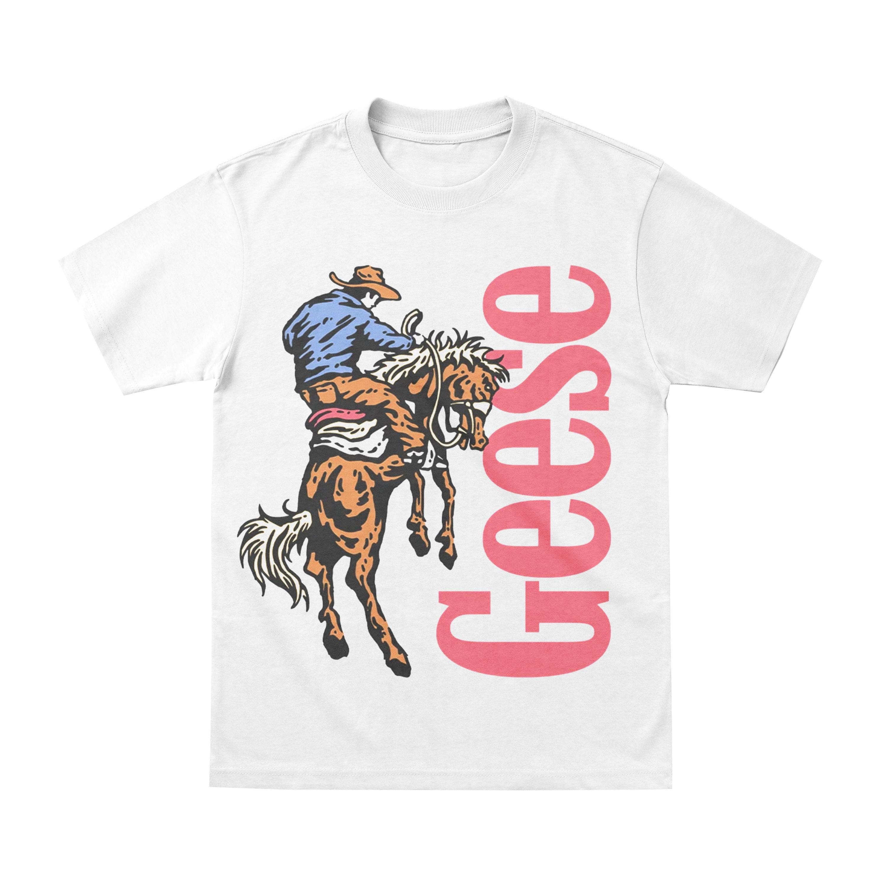 Geese Cowboy Bucking Bronc Shirt | Heavyweight Cotton Streetwear - Image 1